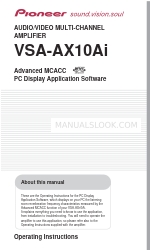 Pioneer VSA-AX10Ai Operating Instructions Manual