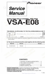 Pioneer VSA-E08 Service-Handbuch