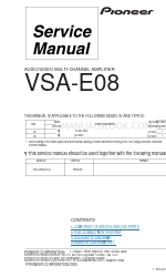 Pioneer VSA-E08 Service-Handbuch