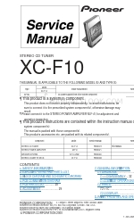 Pioneer XC-F10 Service-Handbuch