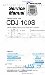 Pioneer CDJ-100S Servis Kılavuzu