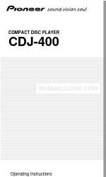 Pioneer CDJ-400 - Cd/Media Player Kullanım Talimatları Kılavuzu