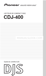 Pioneer CDJ-400 - Cd/Media Player (French) Manual De Contrôle