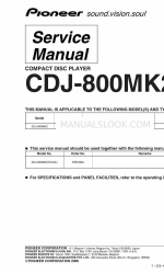 Pioneer CDJ-800MK2 Manual de servicio