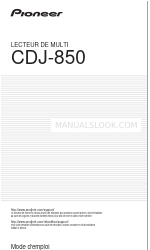 Pioneer CDJ-850 (Inglés) Manual del usuario