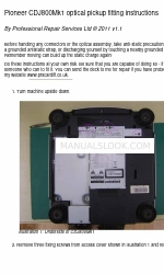 Pioneer CDJ800Mk1 Fitting Instructions