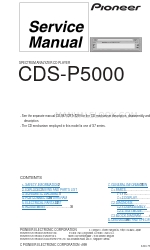 Pioneer CDS-P5000 UC Manual de servicio