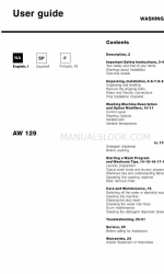 Ariston AW 129 Panduan Pengguna