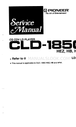 Pioneer CLD-1850 Manual de servicio