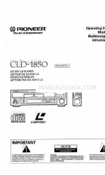 Pioneer CLD-1850 Manual de instrucciones