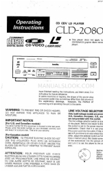 Pioneer CLD-2080 Manual de instrucciones