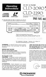 Pioneer CLD-2090 Manual de instrucciones