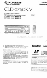 Pioneer CLD-3760K V Betriebsanleitung