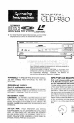 Pioneer CLD-980 Manual de instrucciones