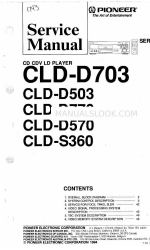 Pioneer CLD-D703 Service-Handbuch