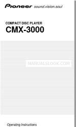 Pioneer CMX-3000 Operating Instructions Manual