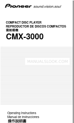 Pioneer CMX-3000 Manual de Instruções