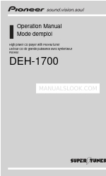 Pioneer DEH-1700 Owner's Manual