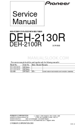 Pioneer DEH-2100R Service Manual