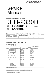 Pioneer DEH-2300R Service-Handbuch