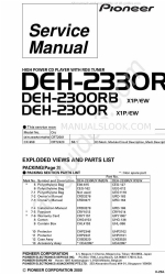 Pioneer DEH-2300R Service-Handbuch