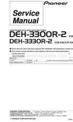 Pioneer DEH-3330R-2 Service-Handbuch