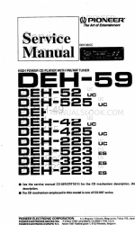 Pioneer DEH-52 Servicehandleiding