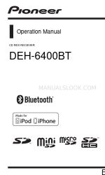 Pioneer DEH-6400BT Operation Manual