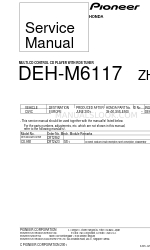 Pioneer DEH-M6117ZH Service Manual