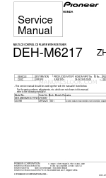 Pioneer DEH-M6217ZH Instrukcja serwisowa