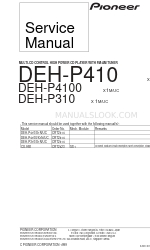 Pioneer DEH-P410 Service Manual