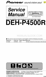 Pioneer DEH-P4500R Manuale di servizio