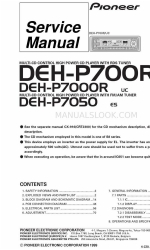 Pioneer DEH-P7050 Service Manual