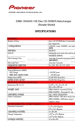 Pioneer DRM-1004X40 Teknik Özellikler