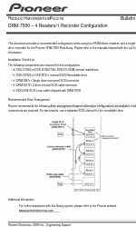 Pioneer DRM-7000 Bulletin