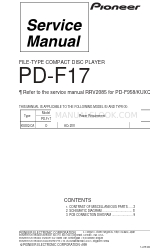 Pioneer Elite PD-F17 Service Manual