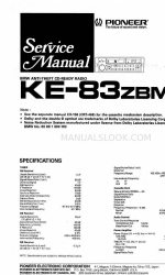 Pioneer KE-83ZBM Manuale di servizio