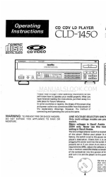 Pioneer LaserDisc CLD-1450 Manual de instrucciones