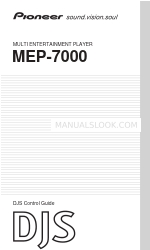 Pioneer MEP-7000 Manual de control