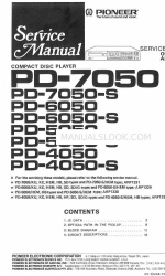 Pioneer PD-6050 Manual de servicio