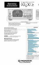 Pioneer PD-F957 Operating Instructions Manual