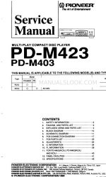 Pioneer PD-M403 Service Manual