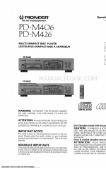 Pioneer PD-M406 Panduan Petunjuk Pengoperasian