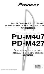 Pioneer PD-M427 取扱説明書