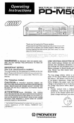 Pioneer PD-M500 Manual de Instruções