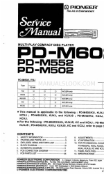 Pioneer PD-M502/KUXJS Service-Handbuch