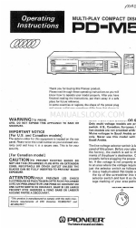 Pioneer PD-M510 Manual de Instruções