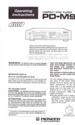 Pioneer PD-M90X Manual de instrucciones