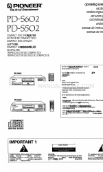 Pioneer PD-S502 Operating Instructions Manual