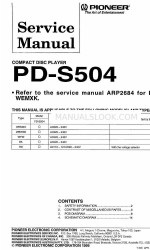 Pioneer PD-S504 Service Manual